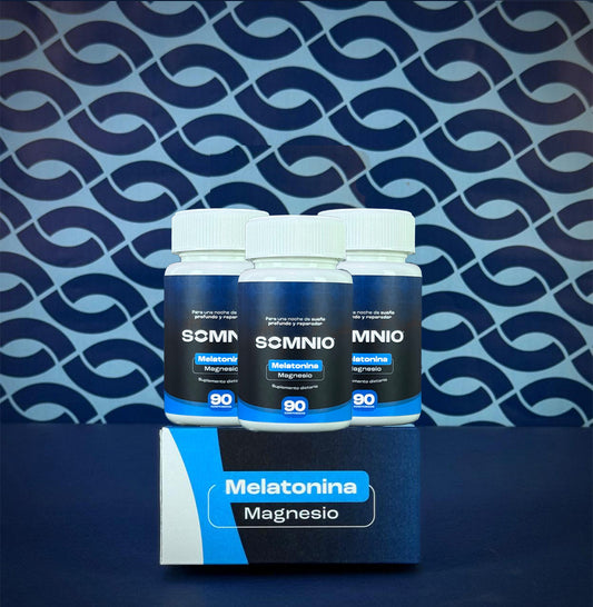 3X 90 comprimidos melatonina + magnesio